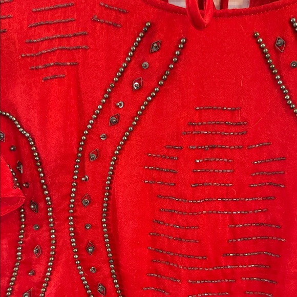 Free People Scarlet Mini Dress with Black Accents - Picture 2 of 4